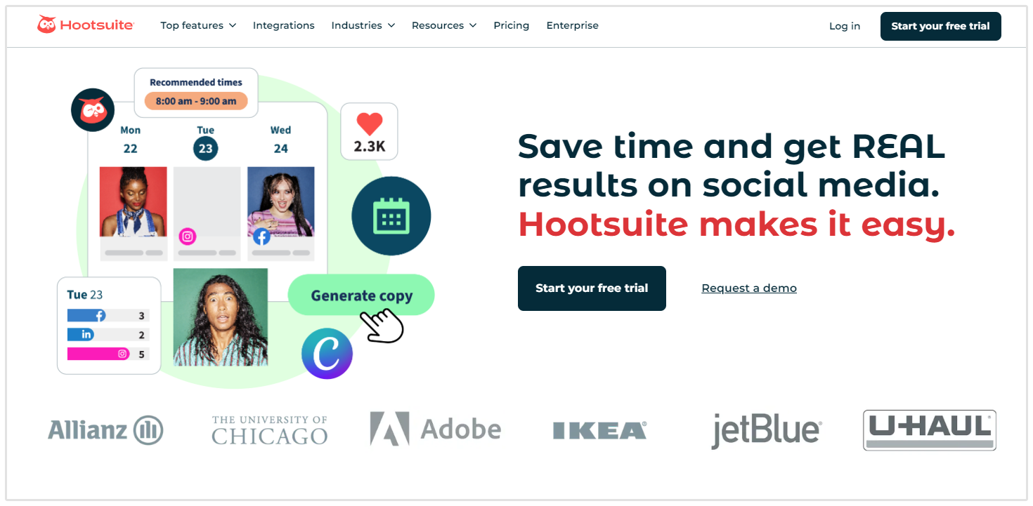 CTA Örneği Hootsuite